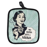 No B****** In My Kitchen Oven Mitts And Potholder Set From Zapps Clothing