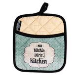 No B****** In My Kitchen Oven Mitts And Potholder Set From Zapps Clothing