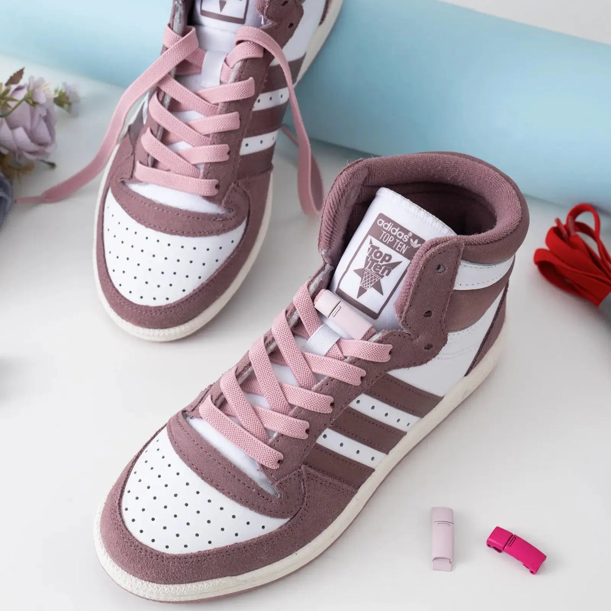 Eight Pairs No Tie Shoelace Replacement With Magnetic Lace Lock from Cool Gadget