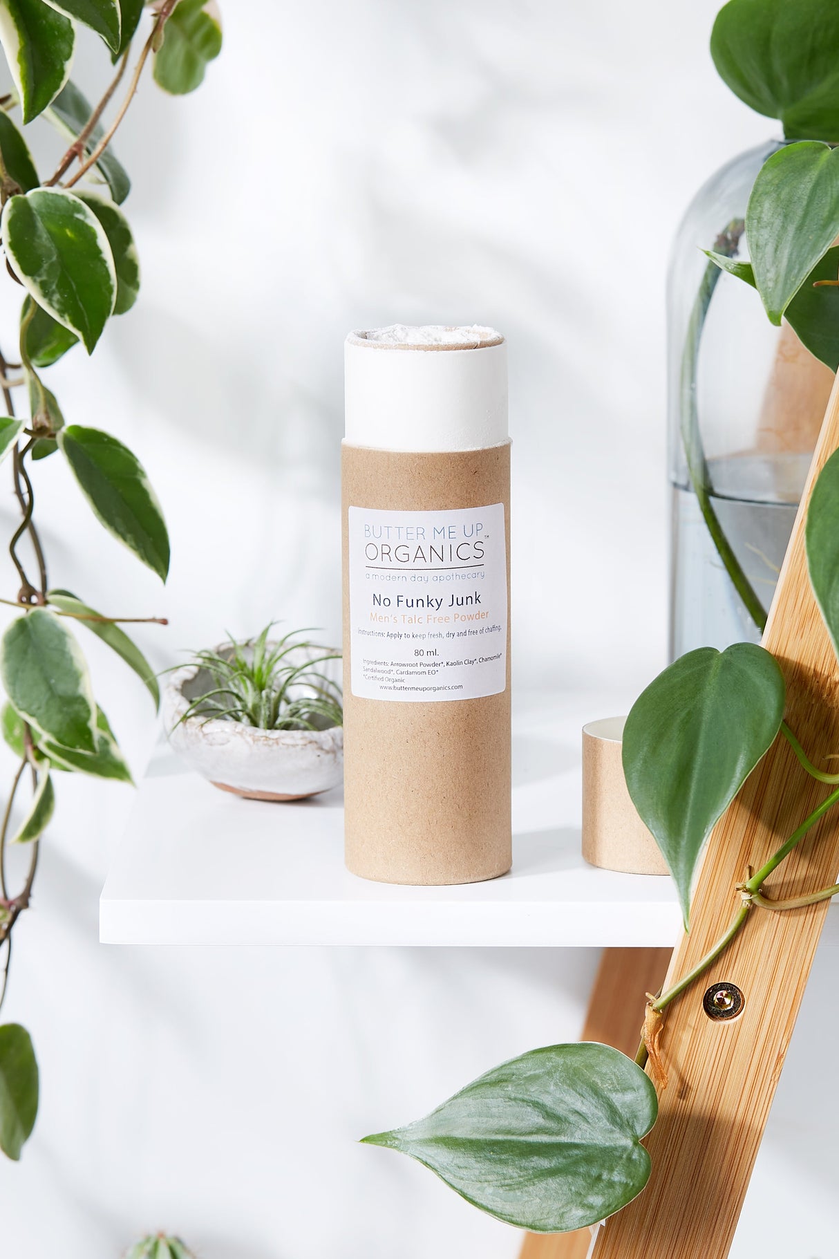 No Funky Junk / Men's Talc Free Powder from Butter Me Up Organics