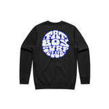 No Squares Premium Crewneck - Black from Fat Boy Surf Club