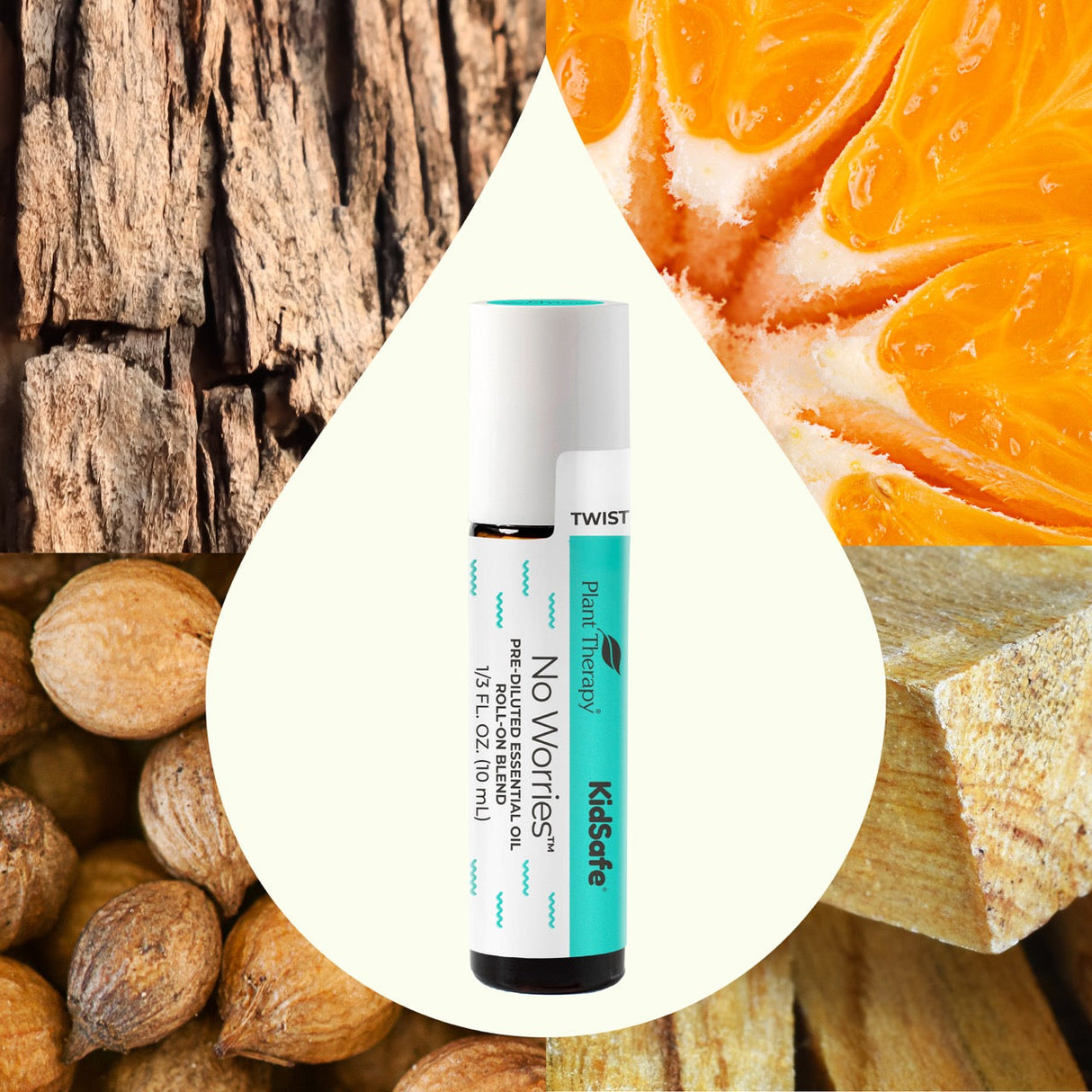 No Worries KidSafe Essential Oil Blend Pre-Diluted Roll-On from Plant Therapy