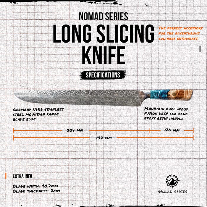 Nomad Series 12" Slicer From The Cooking Guild