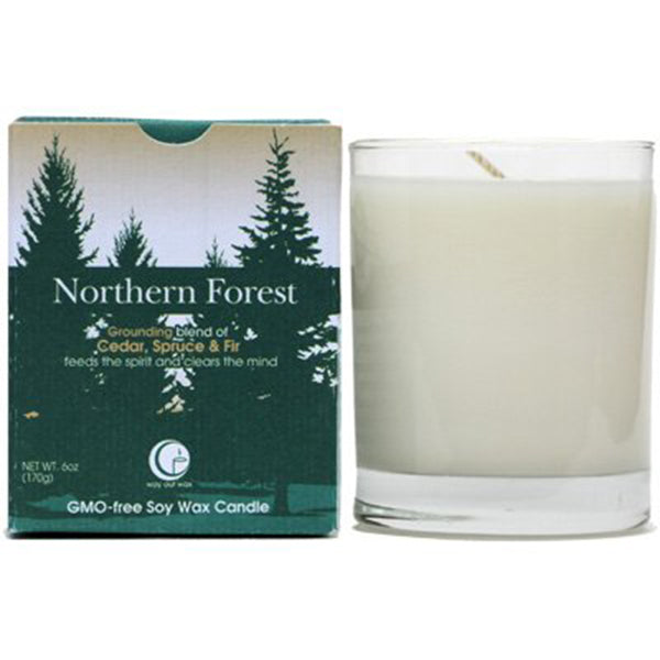 Northern Forest - Clear Glass Tumbler From Way Out Wax
