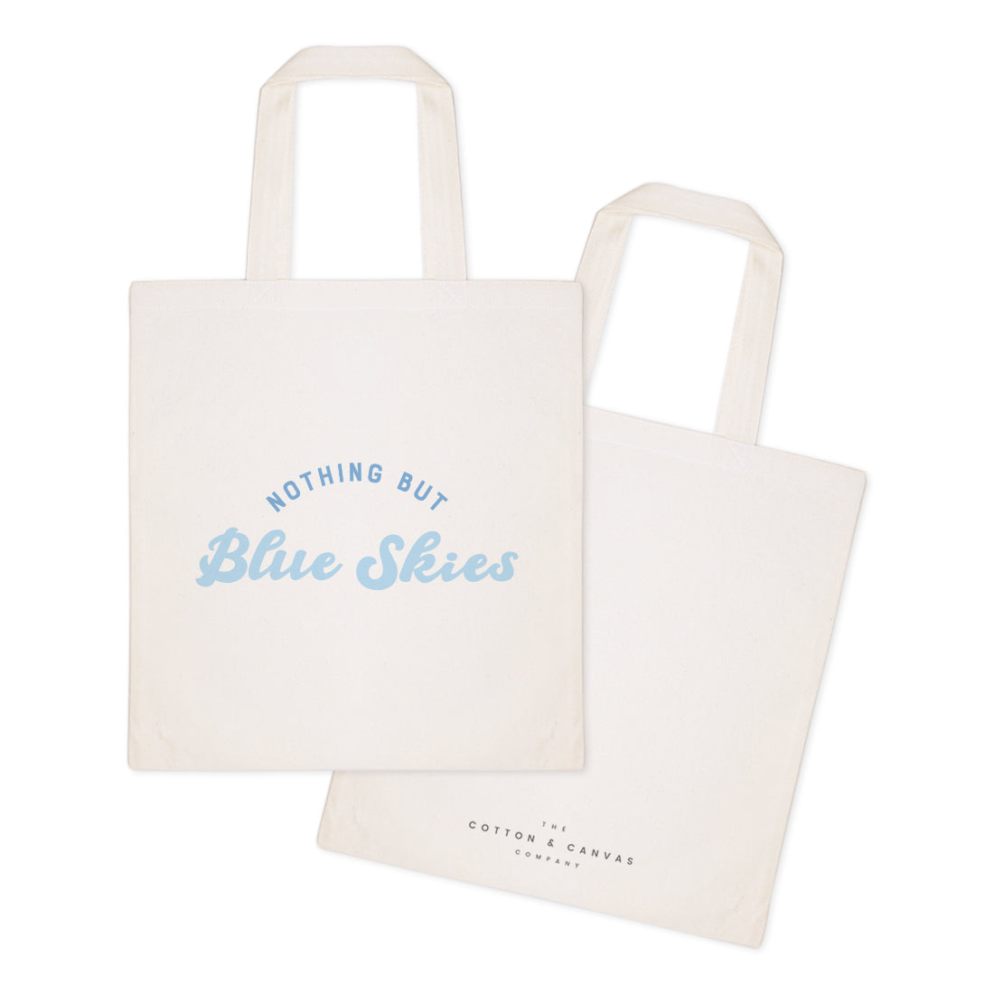 Nothing but Blue Skies Cotton Canvas Tote Bag from The Cotton & Canvas Co.