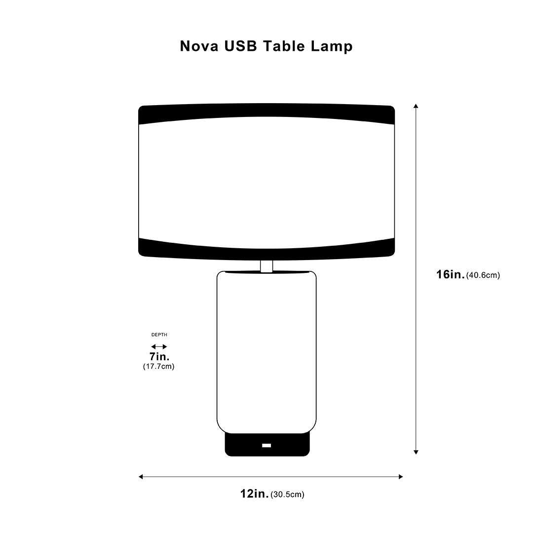 Nova USB Table Lamp From Ozarké