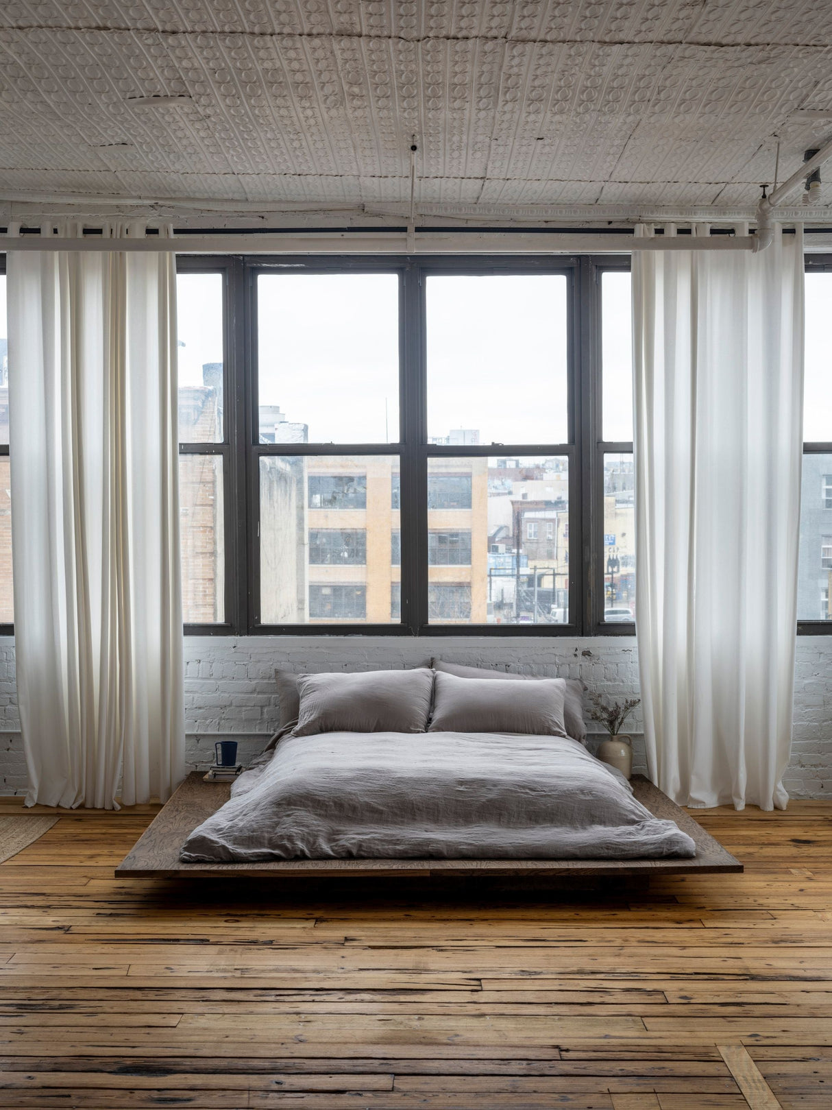 Washed Linen Sheet Set from French Presse Linens