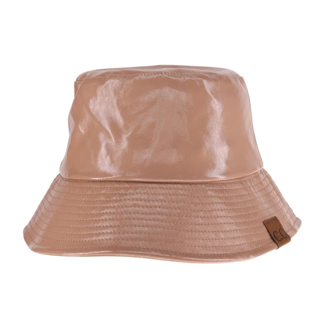 C.C Vegan Leather Bucket Hat from Madeline Love