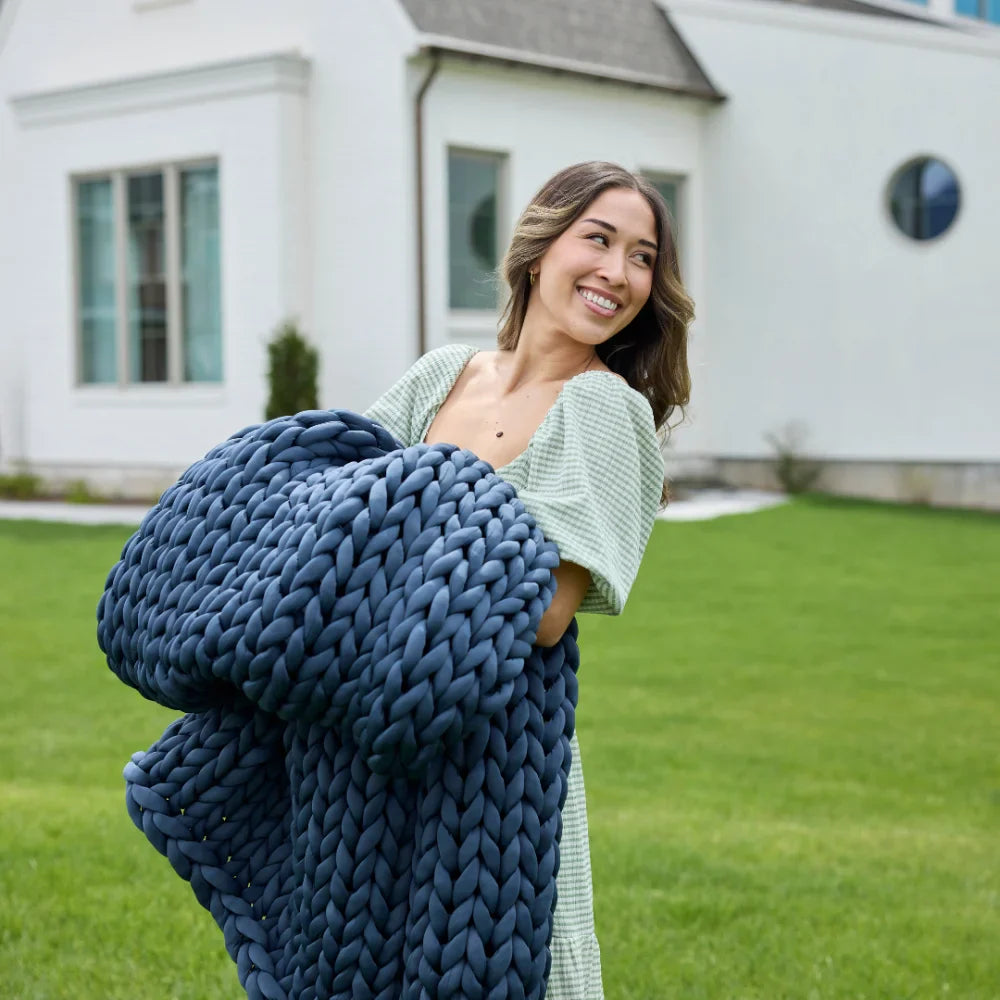 Ice Knit Weighted Blanket From Nuzzie