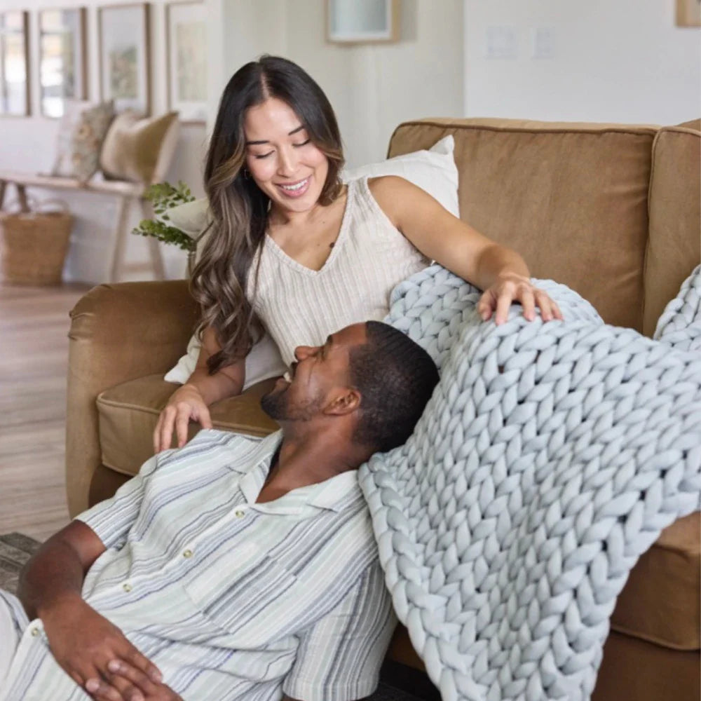 Ice Knit Weighted Blanket From Nuzzie