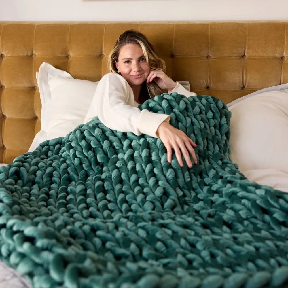 Velvet Weighted Blanket From Nuzzie
