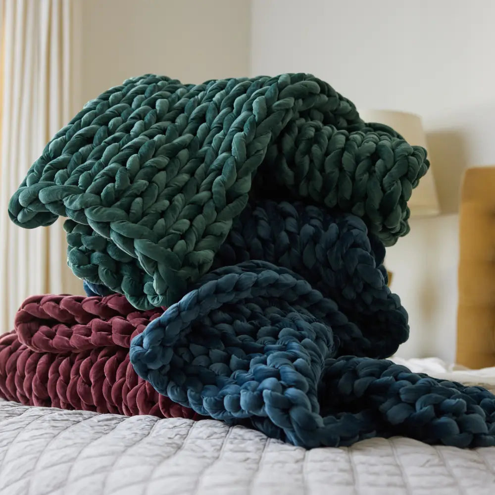 Velvet Weighted Blanket From Nuzzie
