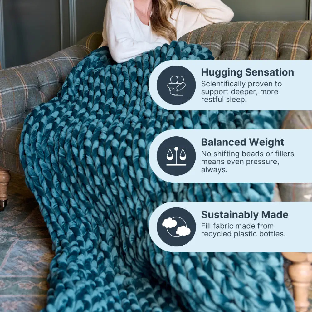Velvet Weighted Blanket From Nuzzie