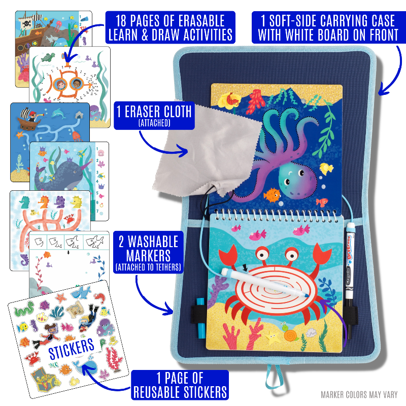 Totebook Kids Dry Erase Travel Activity Book from UnbuckleMe®