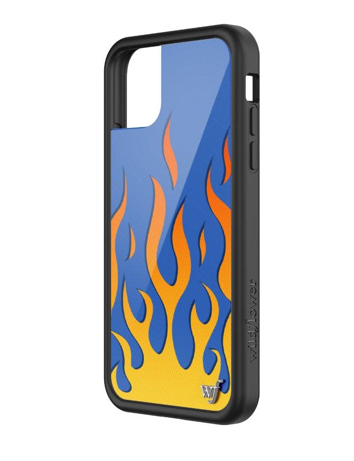 Flames | Blue iPhone Case from Wildflower Cases
