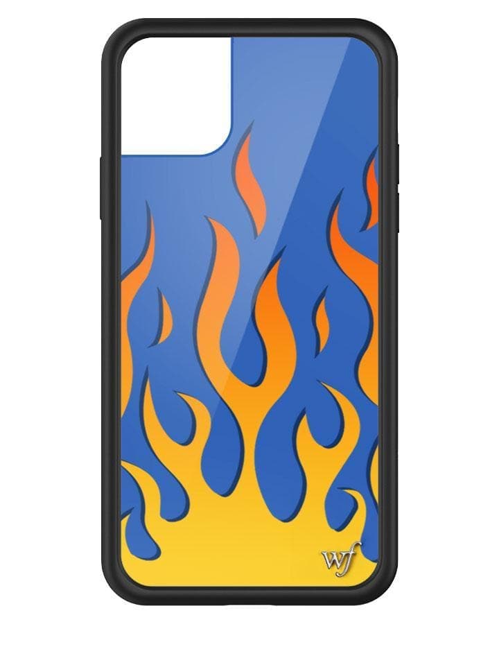 Flames | Blue iPhone Case from Wildflower Cases