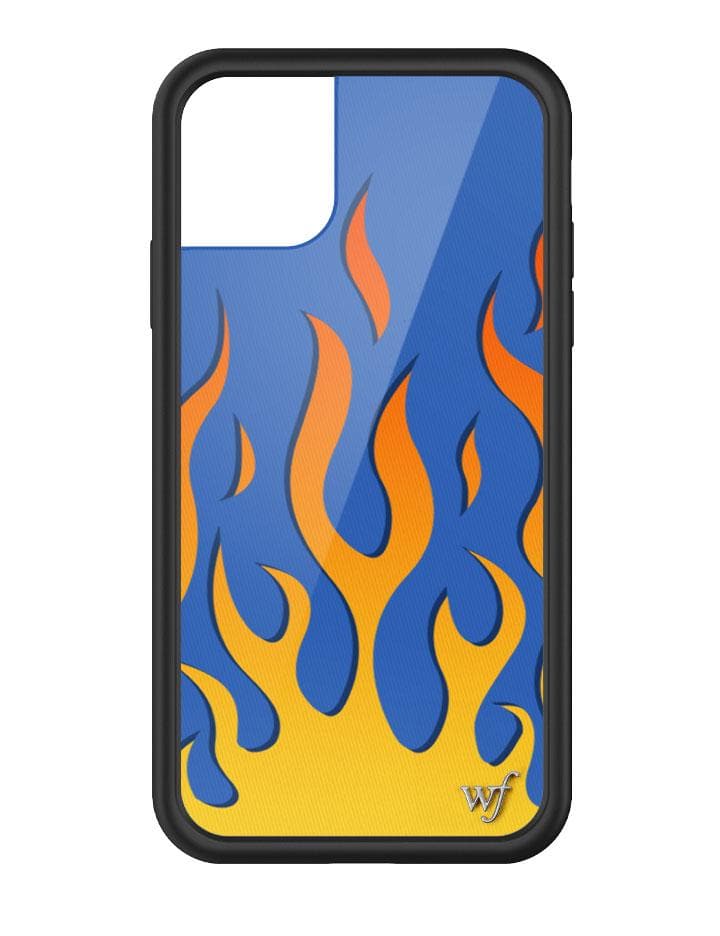 Flames | Blue iPhone Case from Wildflower Cases