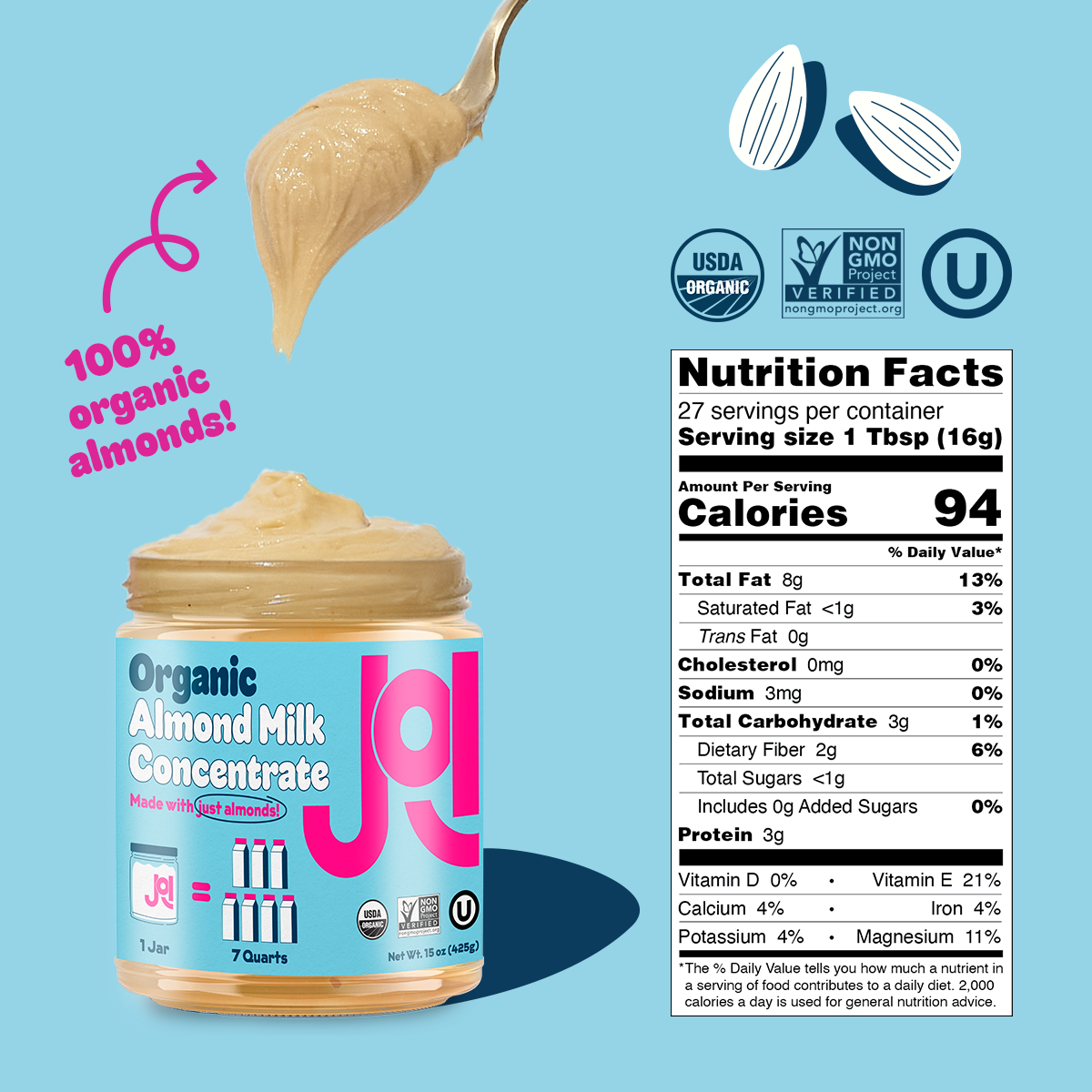 Organic Almond & Organic Cashew 2-Pack From JOI