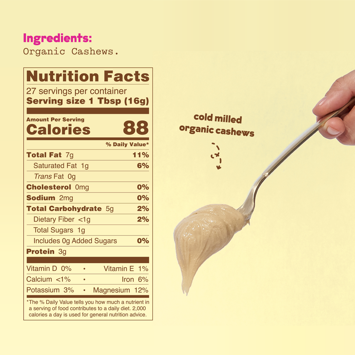 Organic Cashew Milk Base From JOI