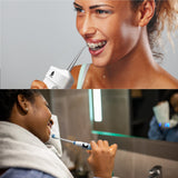 Compact Travel Oral Care Bundle: Portable USB Rechargeable Collapsible Water Flosser and Pursonic Portable Electric Toothbrush from Pursonic