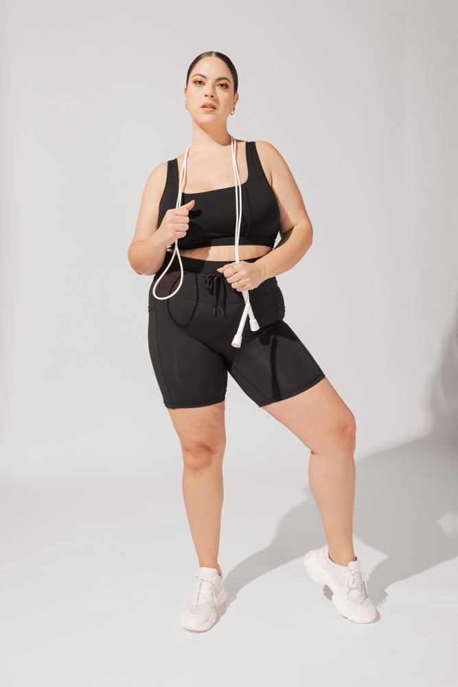 Cargo Biker Short - Black from POPFLEX