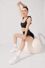 Romance Ruffle Bra - Black from POPFLEX