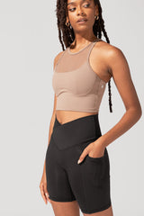 Crisscross Hourglass® Biker Short - Black from POPFLEX