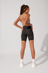 Crisscross Hourglass® Biker Short - Black from POPFLEX