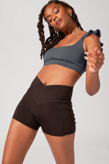Crisscross Hourglass® Booty Short - Black from POPFLEX
