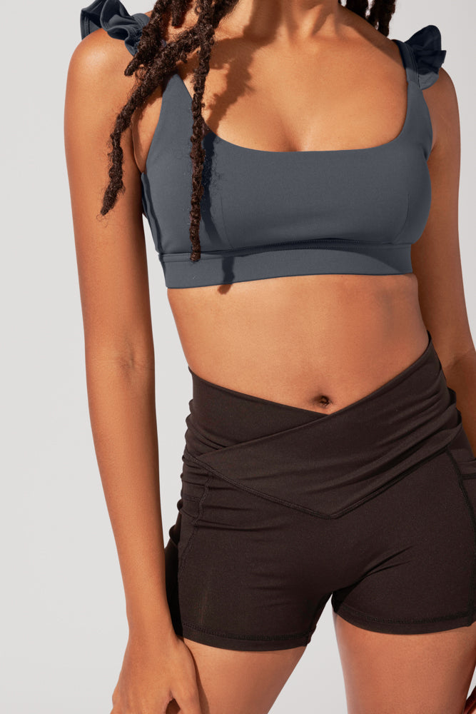 Crisscross Hourglass® Booty Short - Black from POPFLEX