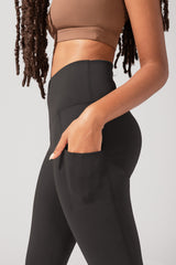 Crisscross Hourglass® Bell Bottom with Pockets - Black from POPFLEX