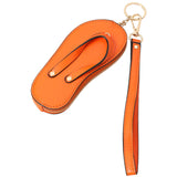 Faux Leather Flip-flop Mini Wristlet Bag Charm Coin Purse  from Madeline Love