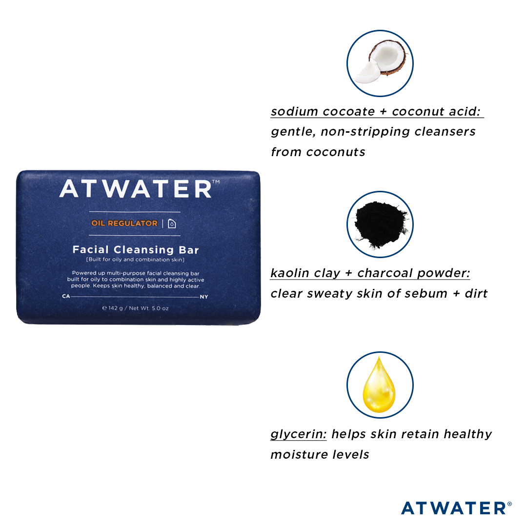 Oil Regulator Facial Cleansing Bar From ATWATER