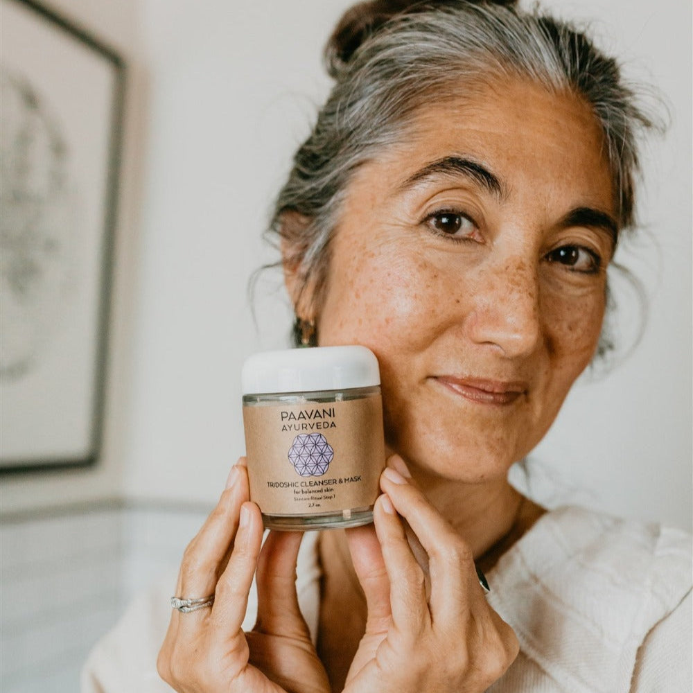 Tridoshic Cleanser & Mask | Ayurvedic Cleansing Grains for Balanced, Radiant Skin from Paavani Ayurveda