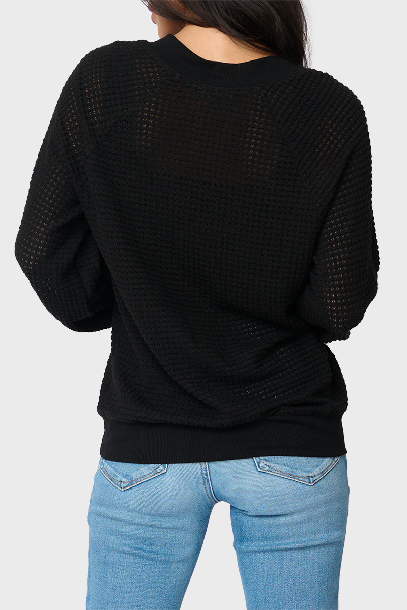 Courtside Open Weave Sweater From Gibsonlook