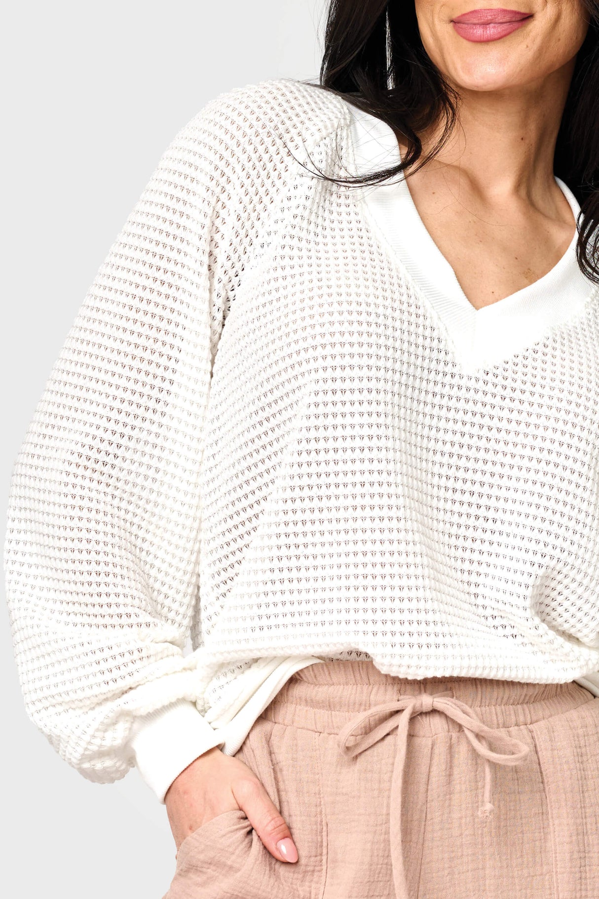 Courtside Open Weave Sweater From Gibsonlook