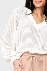 Courtside Open Weave Sweater From Gibsonlook