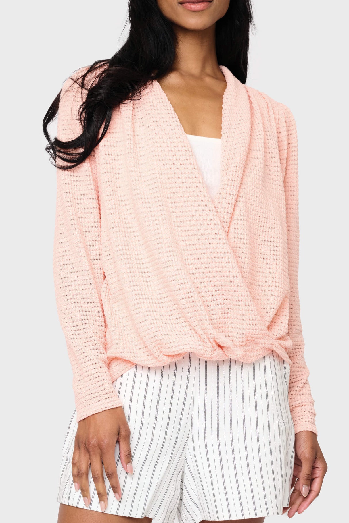 Surplice Open Weave Sweater From Gibsonlook