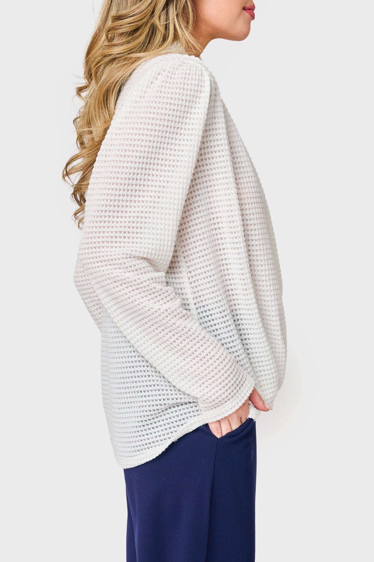 Surplice Open Weave Sweater From Gibsonlook