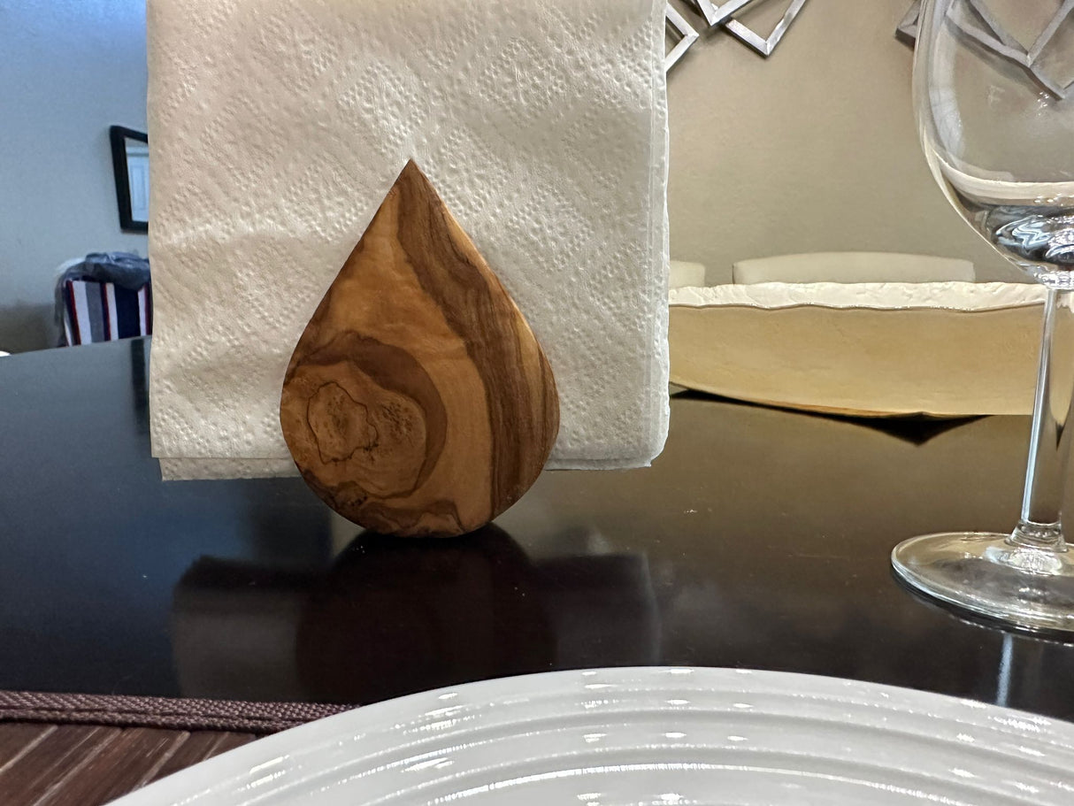 Olive Wood Napkin Holder from Choixe