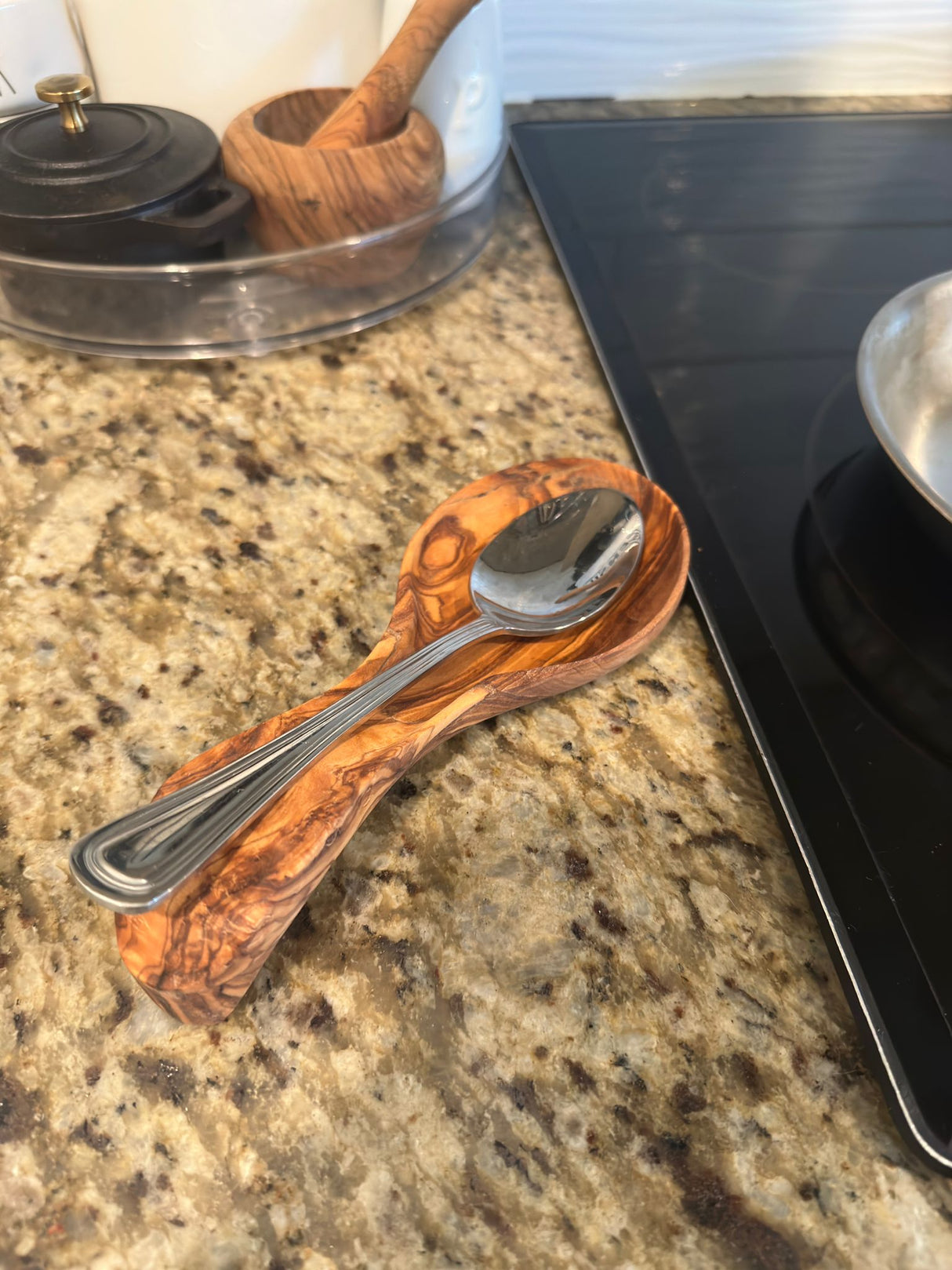 Olive Wood Spoon Rest from Choixe