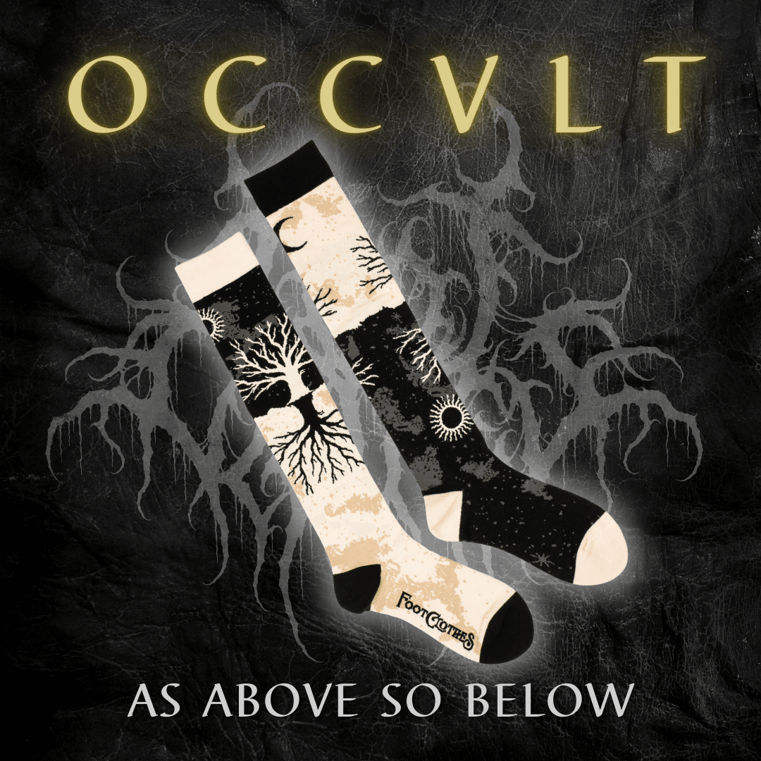 As Above So Below Tree Knee High Socks from FootClothes