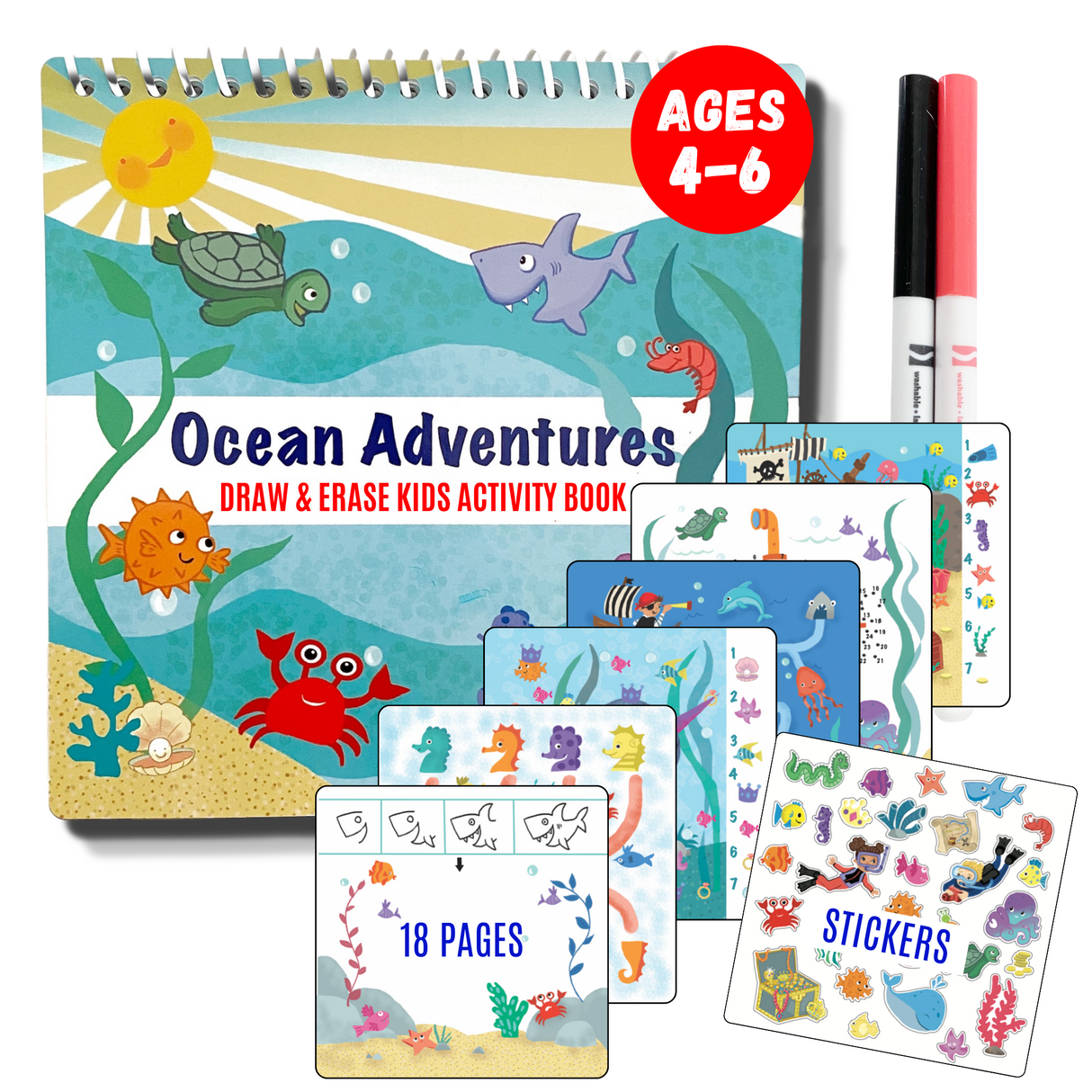 Totebook Kids Dry Erase Travel Activity Book from UnbuckleMe®