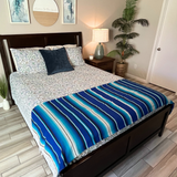 Blue Serape Isla Blanket From West Path