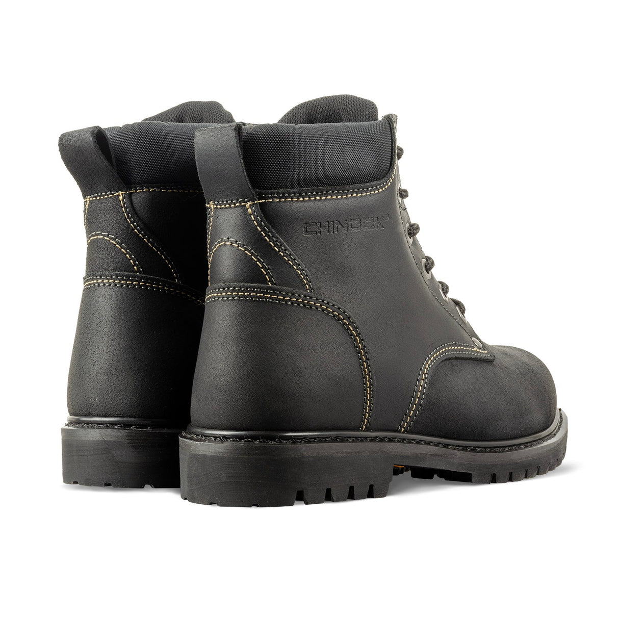 Oil Rigger 6” Steel Toe Men’s Work Boot - Black From Chinook Footwear