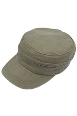 C.C Convertible Denim Army Zipper Cap Sun Visor from Madeline Love