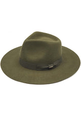 C.C Wool Felt Detailed Panama Hat Ribbon Band Trim from Madeline Love