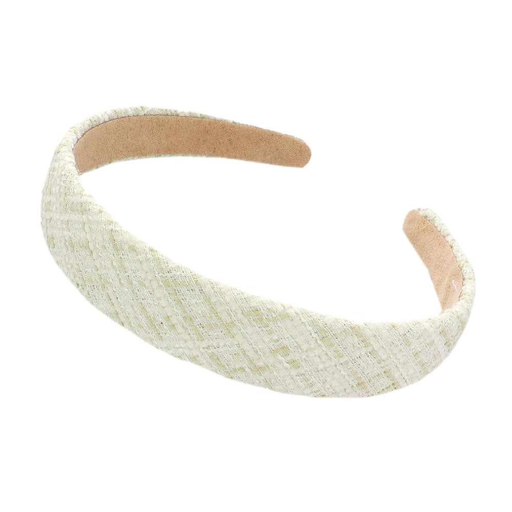 Check Patterned Tweed Headband from Madeline Love