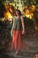 Gauze Tank Top From Cotton Flower Clothing