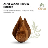Olive Wood Napkin Holder from Choixe